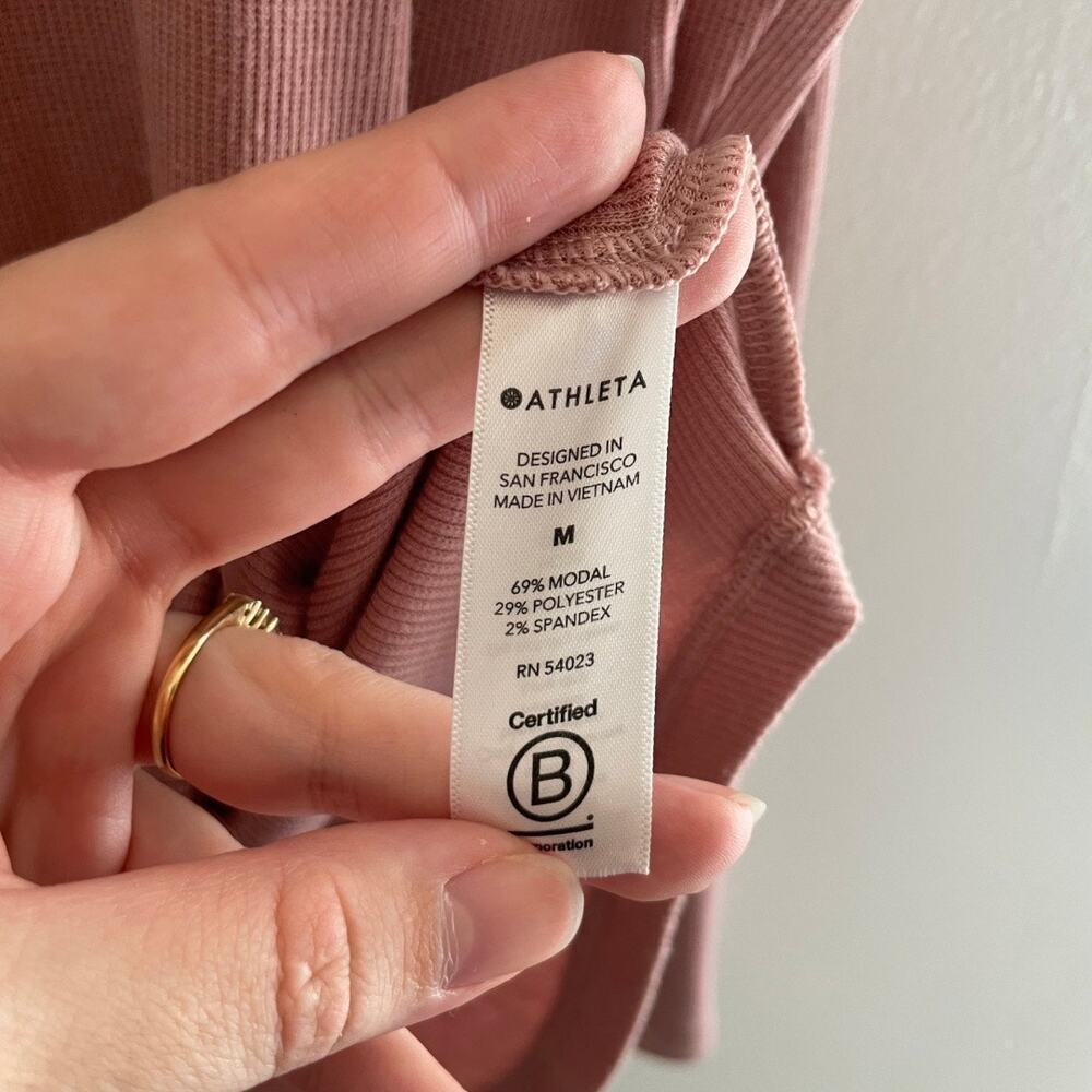 Athleta Cloudlight Modal Ribbed Stratus Long Slee… - image 5